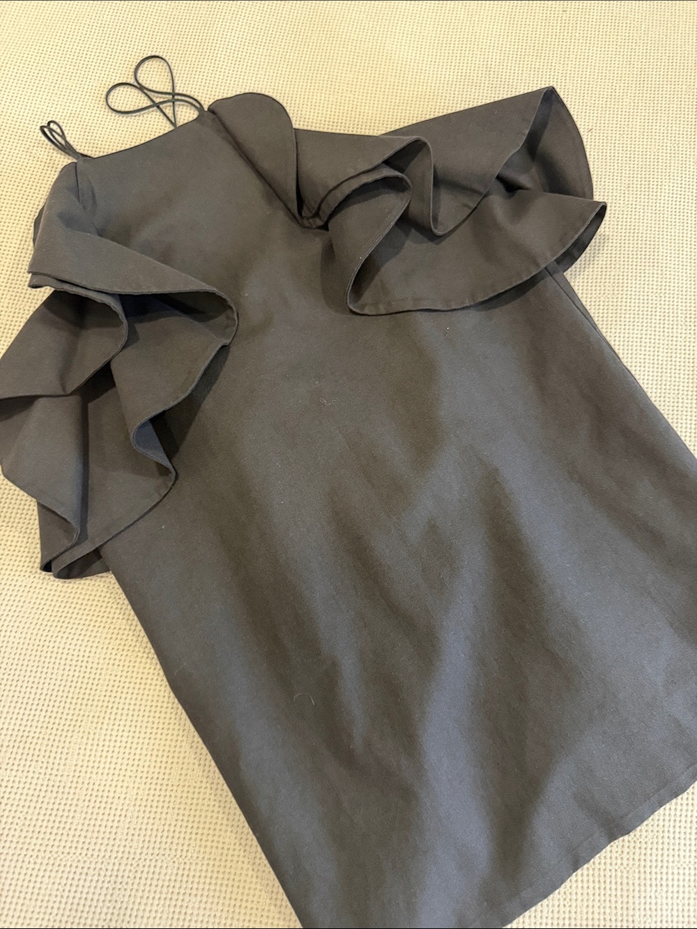 My Story Black Ruffled Maxi Dress